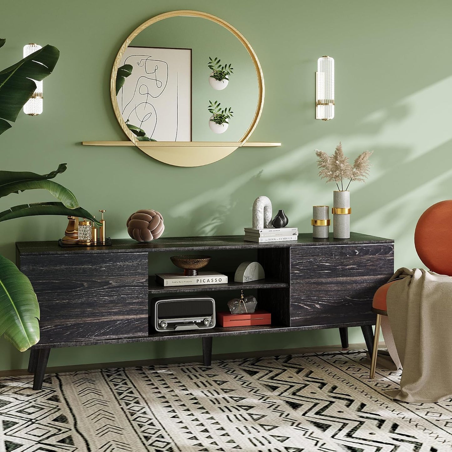 Everwood Signature Siena – TV Stand & Media Console/Cabinet for Living Room