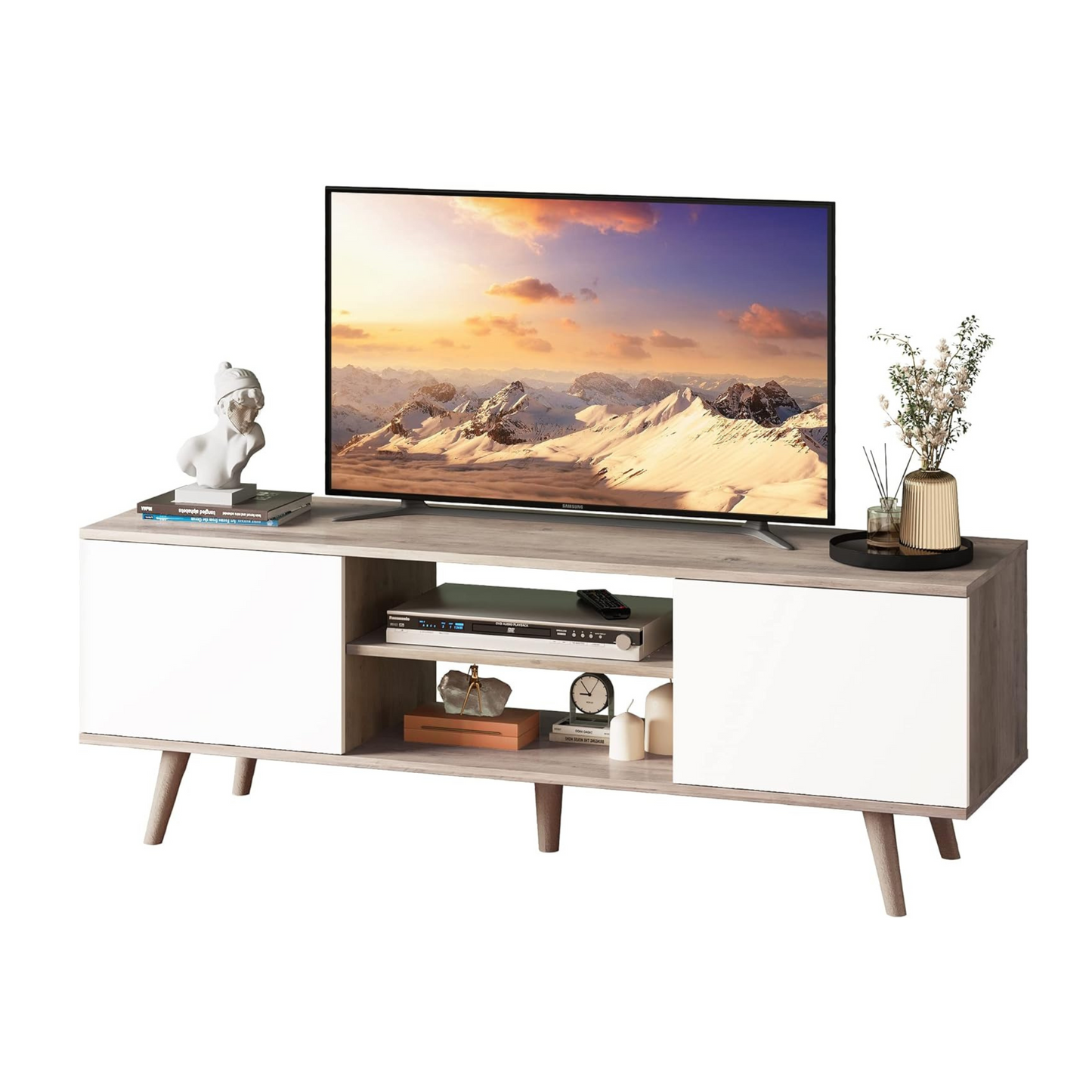 Everwood Signature Siena – TV Stand & Media Console/Cabinet for Living Room