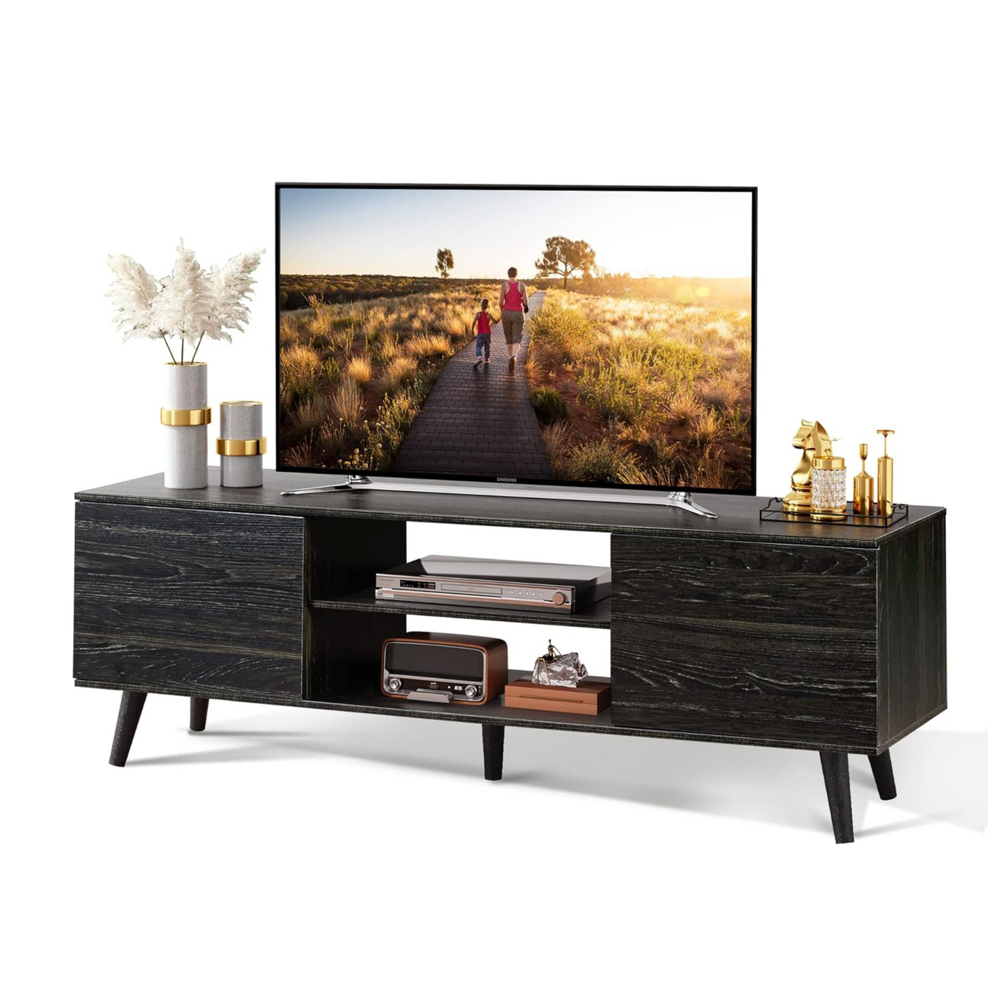 Everwood Signature Siena – TV Stand & Media Console/Cabinet for Living Room