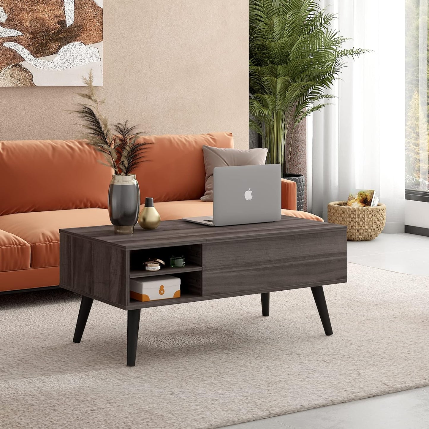 Everwood Signature Calla – Wooden Coffee Table Sofa & Side Table for Living Room