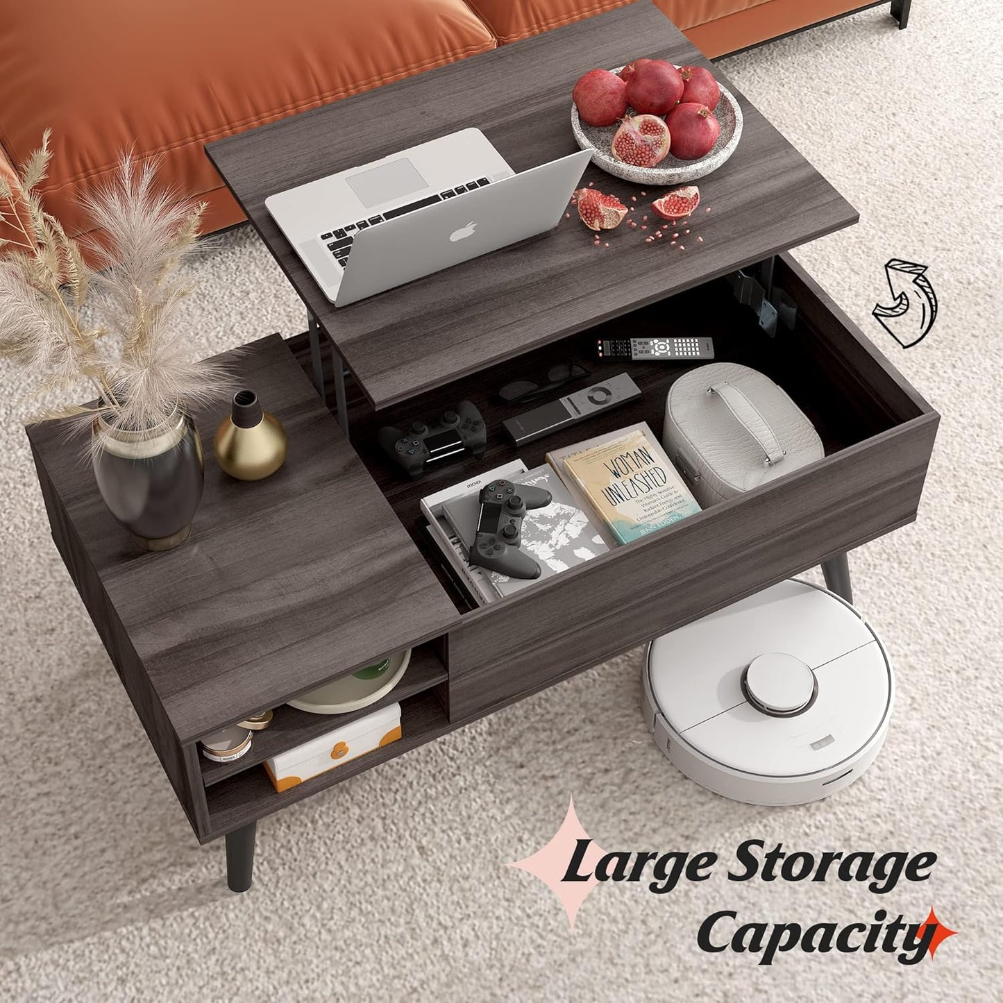 Everwood Signature Calla – Wooden Coffee Table Sofa & Side Table for Living Room