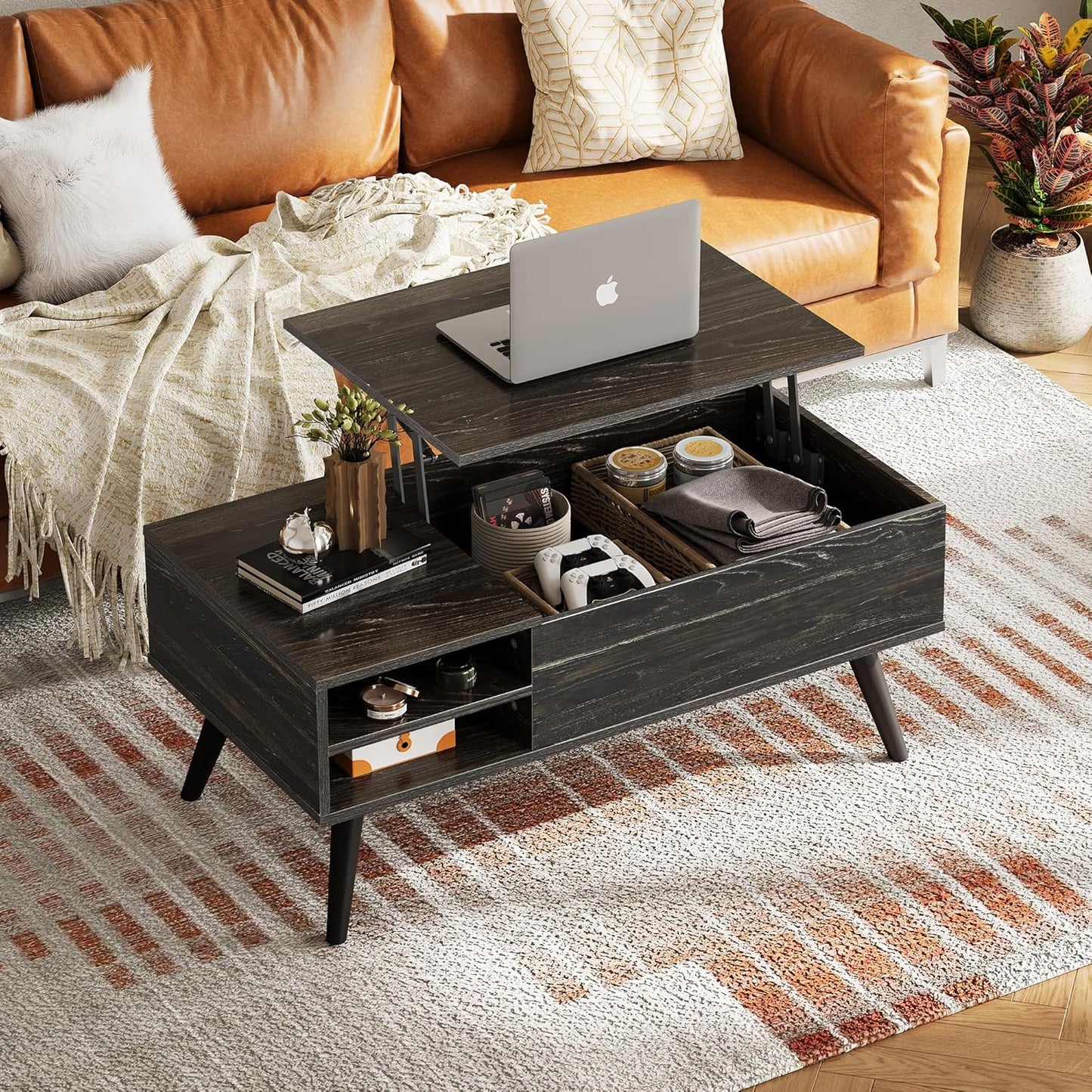 Everwood Signature Calla – Wooden Coffee Table Sofa & Side Table for Living Room