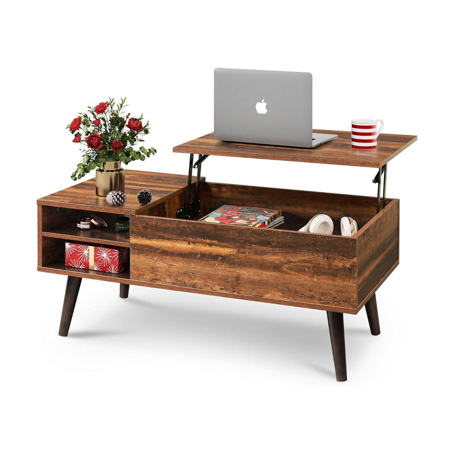 Everwood Signature Calla – Wooden Coffee Table Sofa & Side Table for Living Room