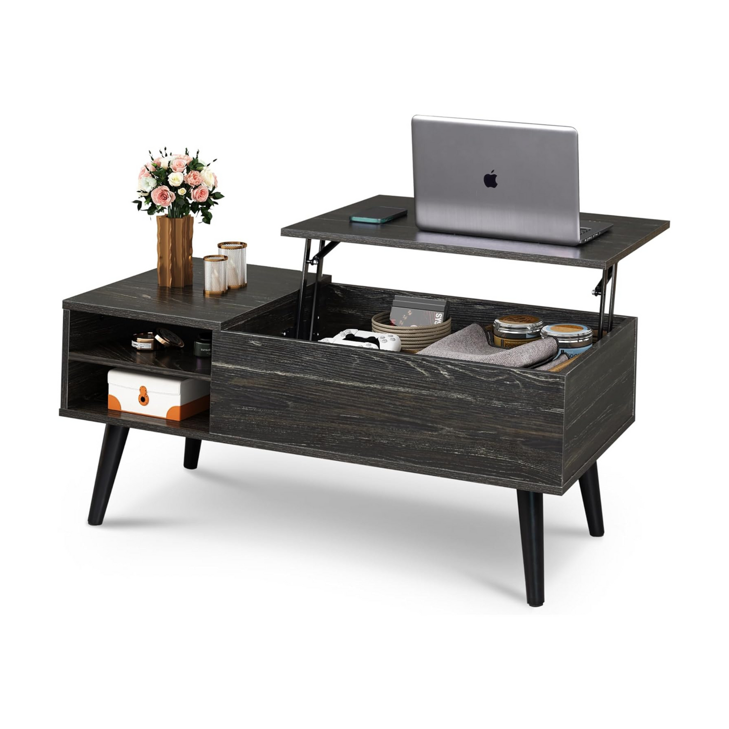 Everwood Signature Calla – Wooden Coffee Table Sofa & Side Table for Living Room