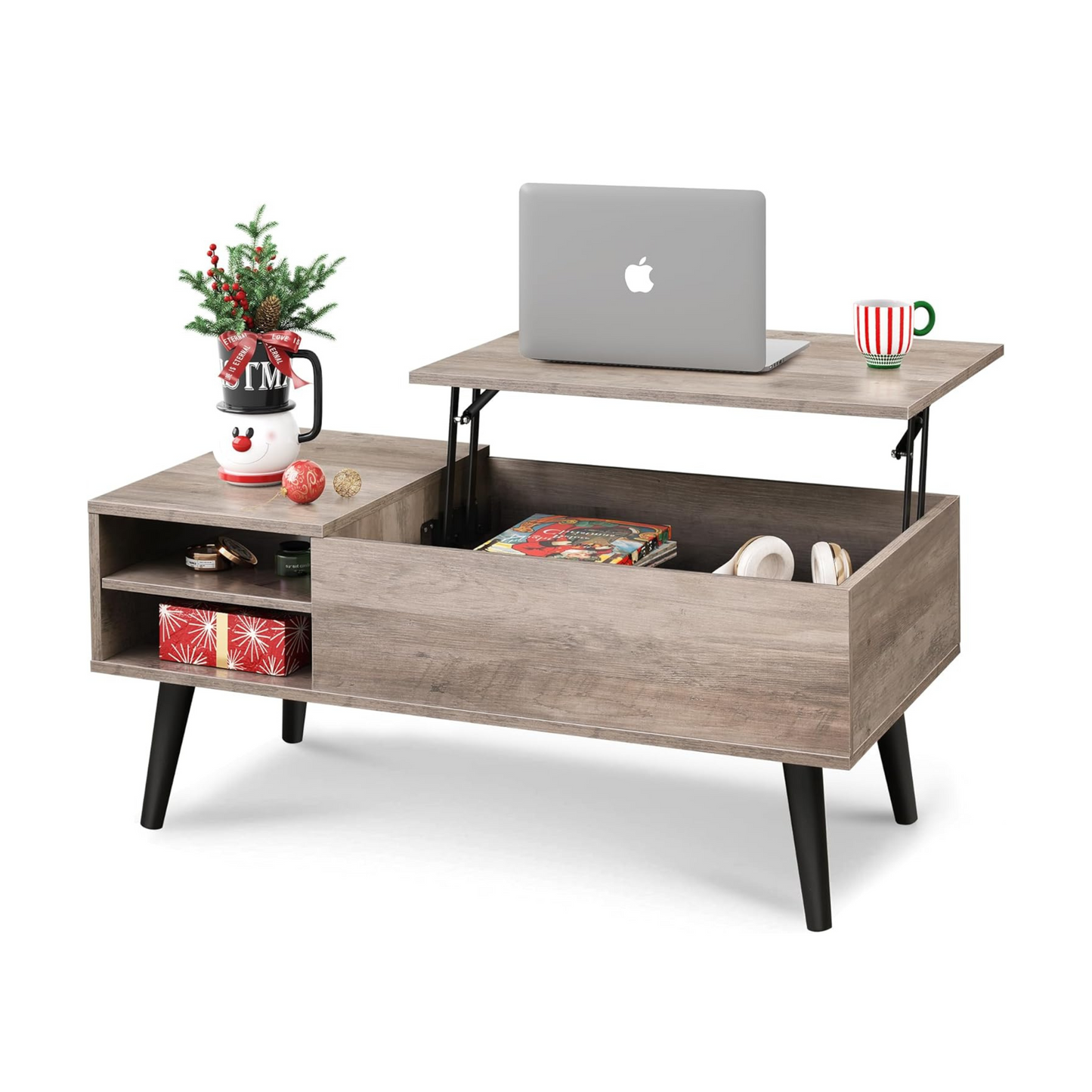 Everwood Signature Calla – Wooden Coffee Table Sofa & Side Table for Living Room